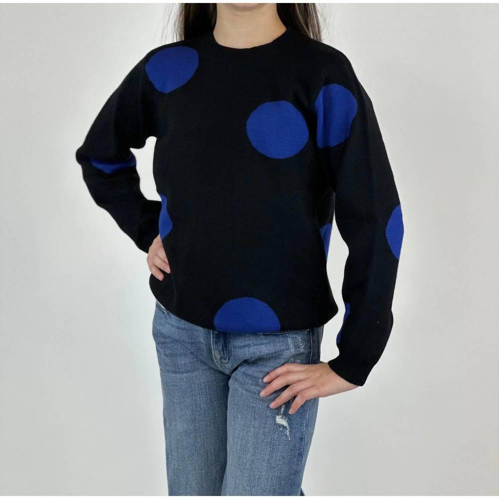 NEW COMPANIA FANTASTICA girl's dots sweater in blue